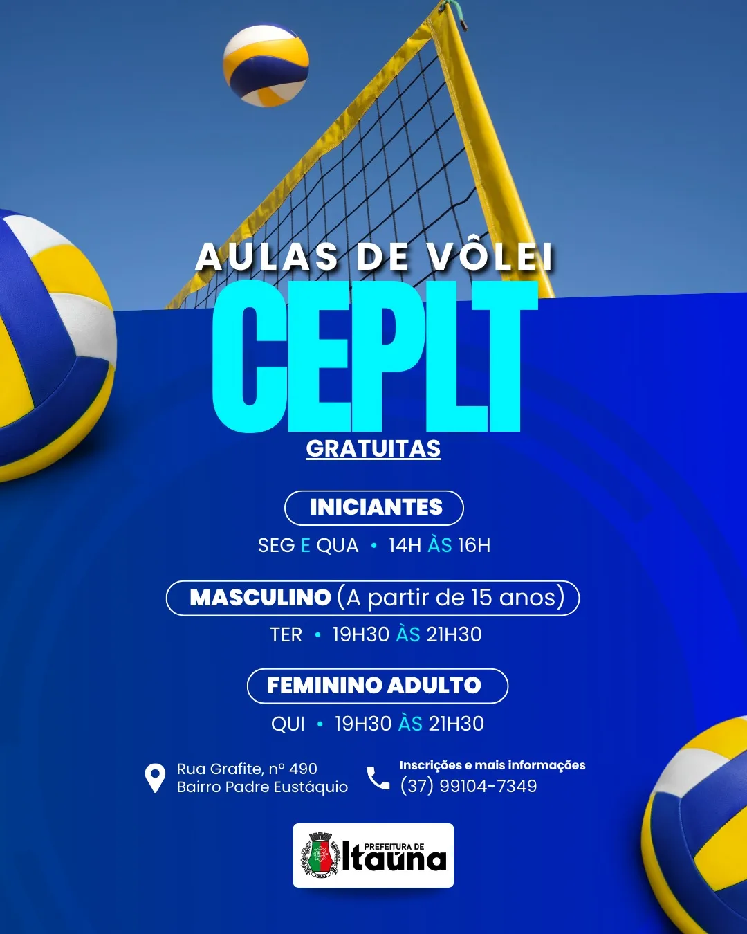 Aulas de Vôlei CEPLT