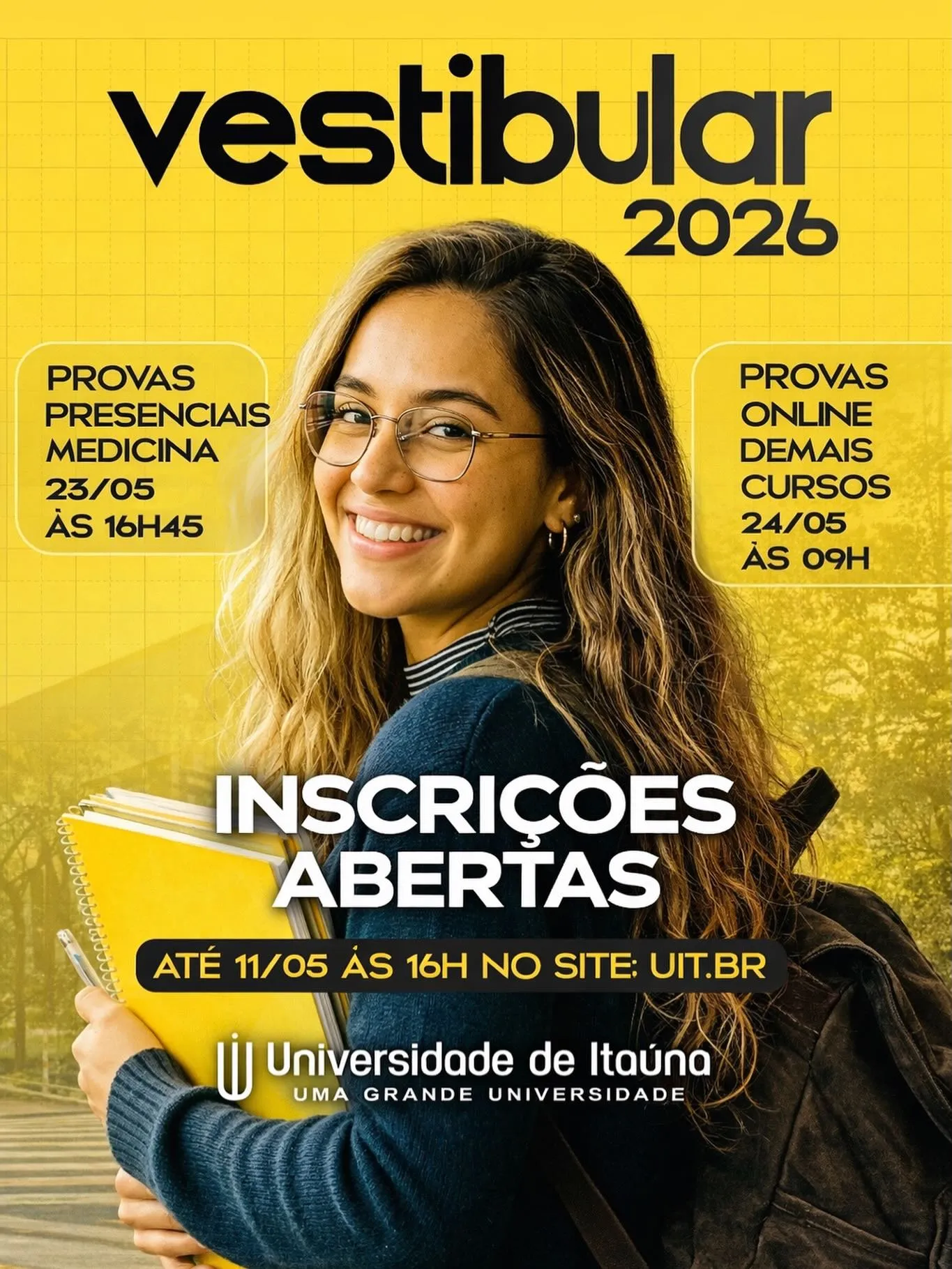 Inscrições Vestibular Universidade de Itaúna